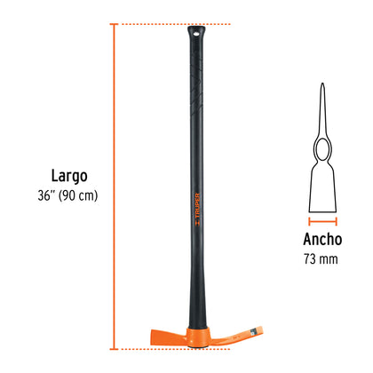 Tarnacop tip baltag 1 kg, coada din fibra de sticla 90 cm, Truper