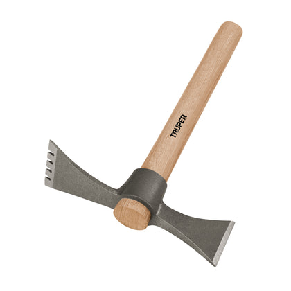 Mini tarnacop cu tais dublu zimtat si maner de lemn 36 cm, Truper