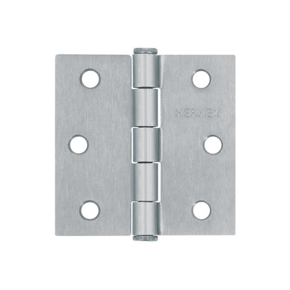 Balama patrata din otel satinat, 64 mm, Hermex