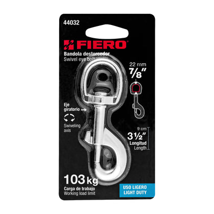 Carabina rotativa cu ochi rotund, rezistenta max 103 kg, Fiero