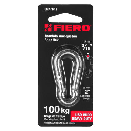 Carabina din otel cu arc, rezistenta max. 100 kg, Fiero