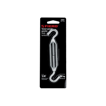 Intinzator cablu carlig-carlig din otel zincat, rezistenta max. 50 kg, Fiero