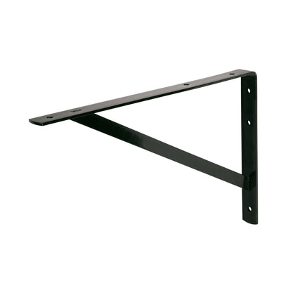 Suport pentru raft ranforsata, neagra, 25 x 40 cm, Fiero