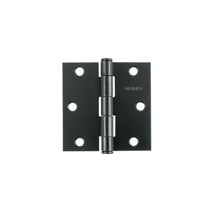 Balama patrata din otel neagra, 75 mm, Hermex