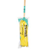Mop cu lavete subtiri din microfibra,galben, maner 120 cm, Klintek