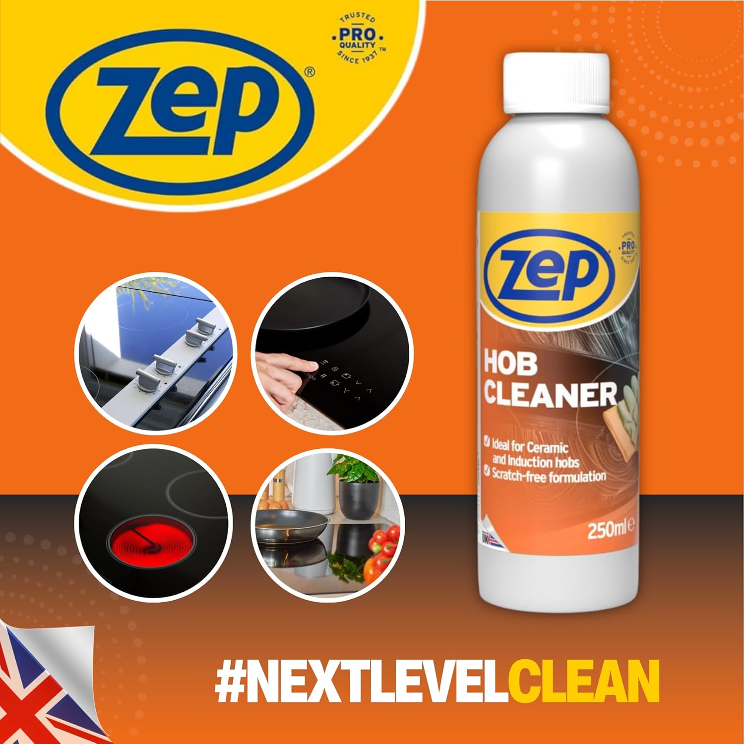 Solutie pentru curatare plite vitroceramice, fara zgarieturi, 250 ml – ZEP