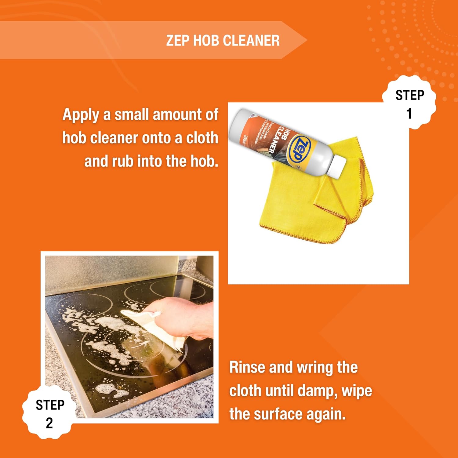 Solutie pentru curatare plite vitroceramice, fara zgarieturi, 250 ml – ZEP