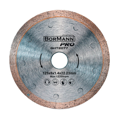 Disc diamantat EXTRA-CLEAN CUT 125x1.4x22.2mm, 10mm, BorMann PRO