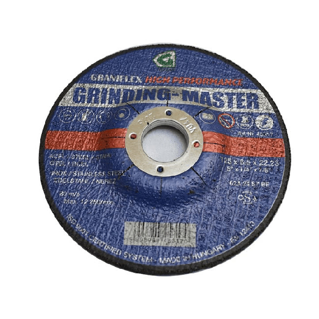 Disc de polizare pentru otel structural si otel aliat Graniflex Grinding-Master* 230x6.5x22.23