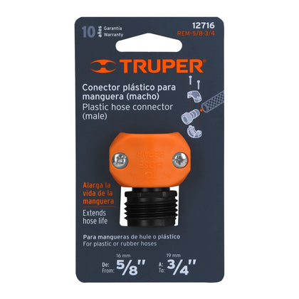 Adaptor furtun 5/8” -3/4” cu filet exterior - Truper